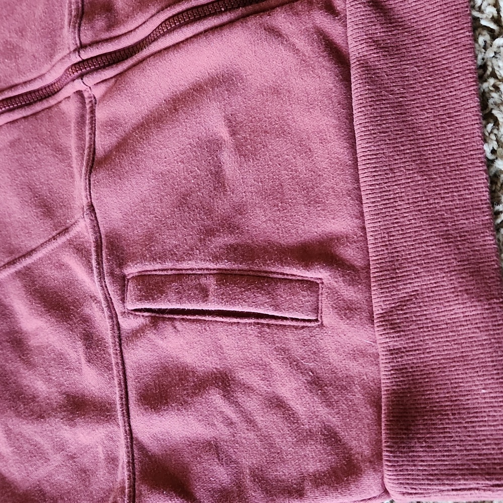 Universal Thread rusty maroon colored crop zippered jacket womans XL - Picture 3 of 7